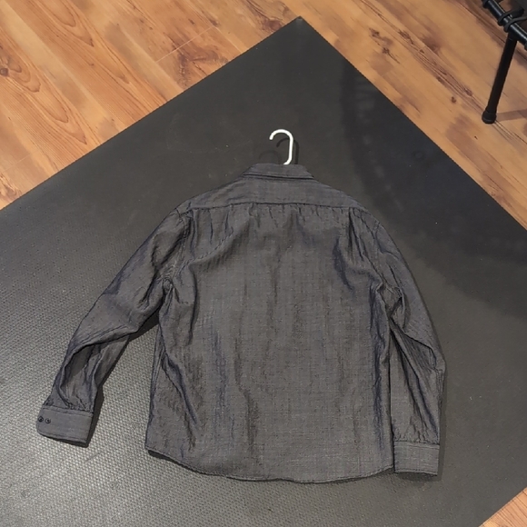 Wool And Prince Men's Charcoal Button-Up Shirt - Picture 3 of 5